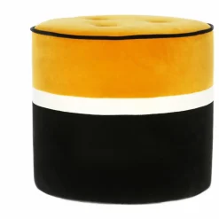 Maison Sarah Lavoine Pouf Léo en velours | Ocre Outlet