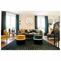 Maison Sarah Lavoine Poufs, Matelas De Sol|Pouf Léo en velours |