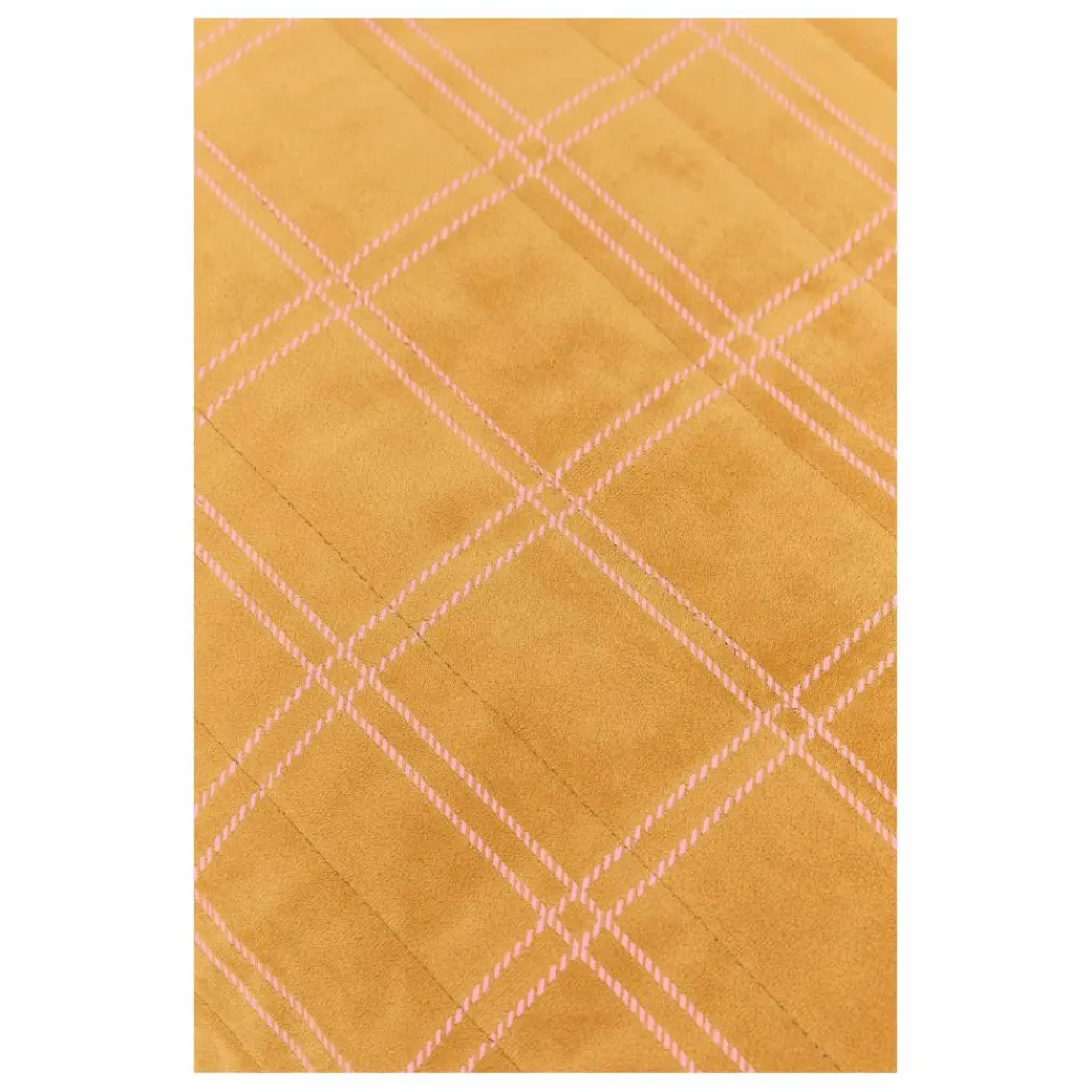 Nobodinoz Pouf long Oasis en eco-velours | Rose Hot