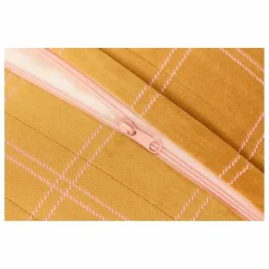 Nobodinoz Pouf long Oasis en eco-velours | Rose Hot