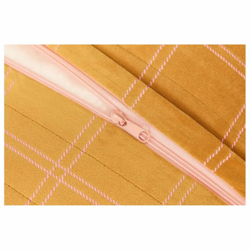 Nobodinoz Pouf long Oasis en eco-velours | Rose Hot