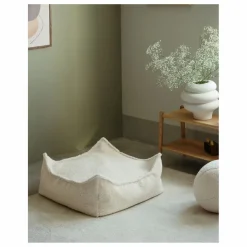 Wigiwama Pouf ottoman en teddy | Ecru Best