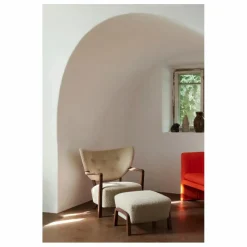 & Tradition Poufs, Matelas De Sol|Pouf ottoman Wulff ATD3, piètement en |