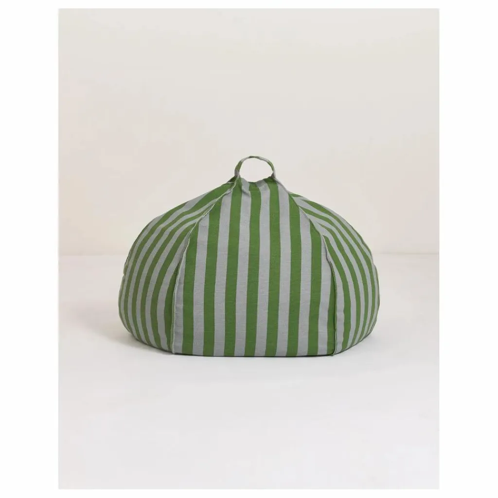 Nobodinoz Pouf rond Vibes | Vert foncé