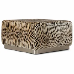 Discount The Socialite Family Pouf Rotondo en velours | Tigre