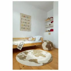 Enfant Lorena Canals Matelas De Sol, Poufs Enfant|Pouf World map |