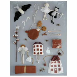 Fabelab Poupée Super Héro en coton bio Multicolore