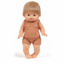 Outlet Minikane Poupon Achille et son ensemble maille côtelée Multicolore