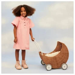 Olli Ella Poupées|Poussette pour poupée en rotin Lune