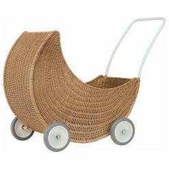 Olli Ella Poupées|Poussette pour poupée en rotin Lune