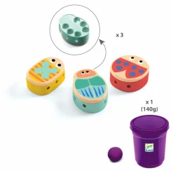 Outlet Djeco Pâte à modeler - Mapatabestioles Multicolore