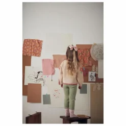 Louise Misha Pull Acia Fleurs Brodées Bébé | Rose poudré