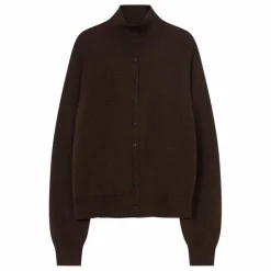 Cordera Pull Boutonné Laine Mérinos Extra Fine | Marron