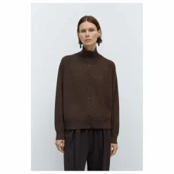 Cordera Pull Boutonné Laine Mérinos Extra Fine | Marron