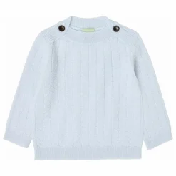 FUB Pull Boutons Zigzag Maille Fine Laine de Mérinos |