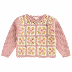 Enfant Louise Misha Pulls, Gilets|Pull Brodé Alicia Laine |