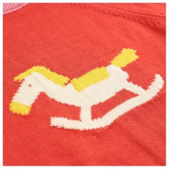 Sale Bobo Choses Pull Cheval à Bascule Coton Bio | Rouge