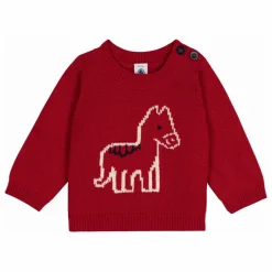 Petit Bateau Pull Cheval Laine | Rouge Online