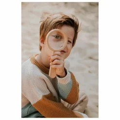 Yuki Pull Chunky Coton Bio Color Block | Beige New