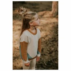 Yuki Pull Chunky Coton Bio Color Block | Beige New