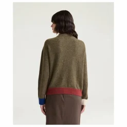 Outlet Momoni Pull Clover Laine Mérinos | Vert