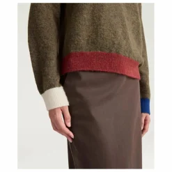 Outlet Momoni Pull Clover Laine Mérinos | Vert