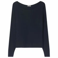 American Vintage Pull Col Bateau Damsville Laine | Noir