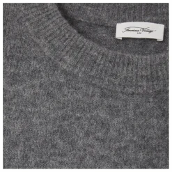 American Vintage Pull Col Bateau Vitow Alpaga et Laine | Acier Best