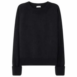 American Vintage Pull Col Bateau Vitow Alpaga et Laine | Noir Best