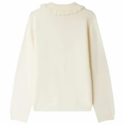 Sale Bonpoint Pull Col Brynja Laine | Ecru