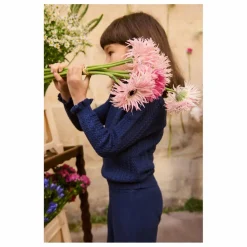 Enfant Louise Misha Pull Col Froncé Java Laine |