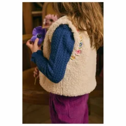 Enfant Louise Misha Pull Col Froncé Java Laine |