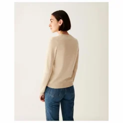 Femme Bompard Pull Col Rond Classique Cachemire |