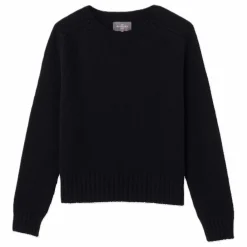 Femme Bompard Pull Col Rond Manches Marteau Cachemire |