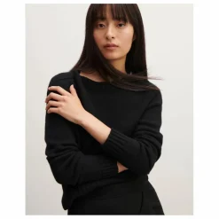 Femme Bompard Pull Col Rond Manches Marteau Cachemire |