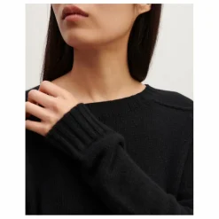 Femme Bompard Pull Col Rond Manches Marteau Cachemire |