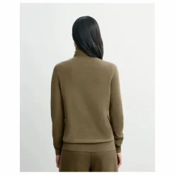 Femme Bompard Pull Col Roulé Classique Cachemire |