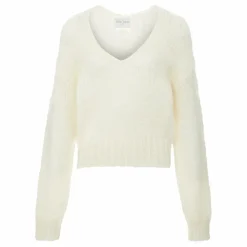 Sale Forte Forte Pull Col V Mohair | Blanc