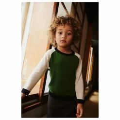 Enfant FUB Pulls, Gilets|Pull Colorblock Maille Fine Laine de Mérinos |
