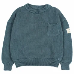 Búho Pull Coton Bio | Bleu canard Outlet