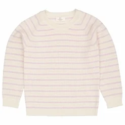 Enfant Copenhagen Colors Pull Côtelé Rayures Laine Mérinos | Lilas