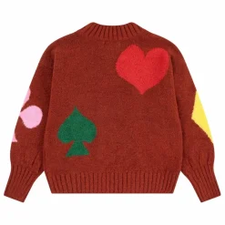 Bobo Choses Pull Cœur Laine | Rouge New