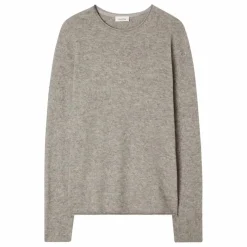 Outlet American Vintage Pull Ducksbay Laine et Cachemire | Gris chiné