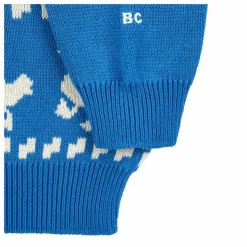 New Bobo Choses Pull Ferme Coton Bio | Bleu