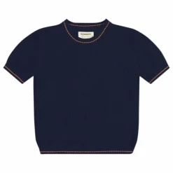 Aymara Pull Fin Sienna Lin et Coton Bio | Bleu marine Best