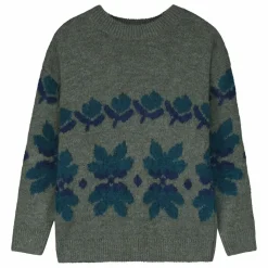 New Tangerine Pull Fleuri | Vert