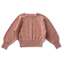 Soor Ploom Pull Hawk Laine de Mérinos | Vieux Rose Outlet