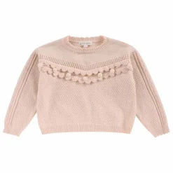 Discount Louise Misha Pull Ionnisa Maille Fantaisie | Rose poudré