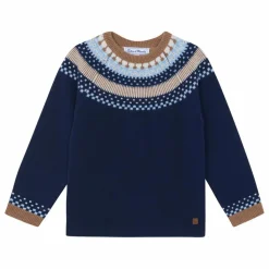 Enfant Tartine et Chocolat Pull Jacquard Laine |