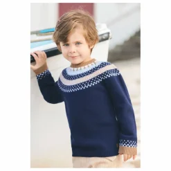 Enfant Tartine et Chocolat Pull Jacquard Laine |